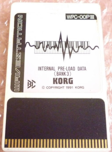 Korg wavestation wpc 00p - korg, wpc-00pⅢ